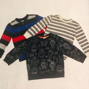 Boys 2T Gymboree Longsleeve Shirts, Lot of 3